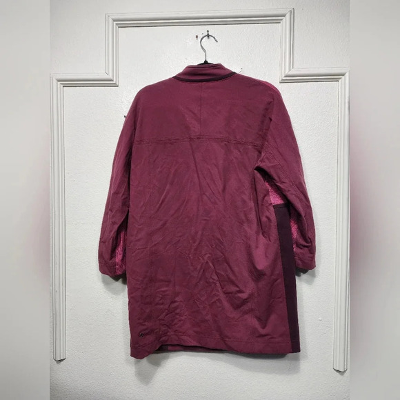 Lululemon Cocoon Car Coat Berry Rust Maroon M Jacket Outdoors Athletic Fall - Picture 7 of 10